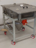 Tramoggia svuotasacchi in acciaio inox su ruote thumb-0